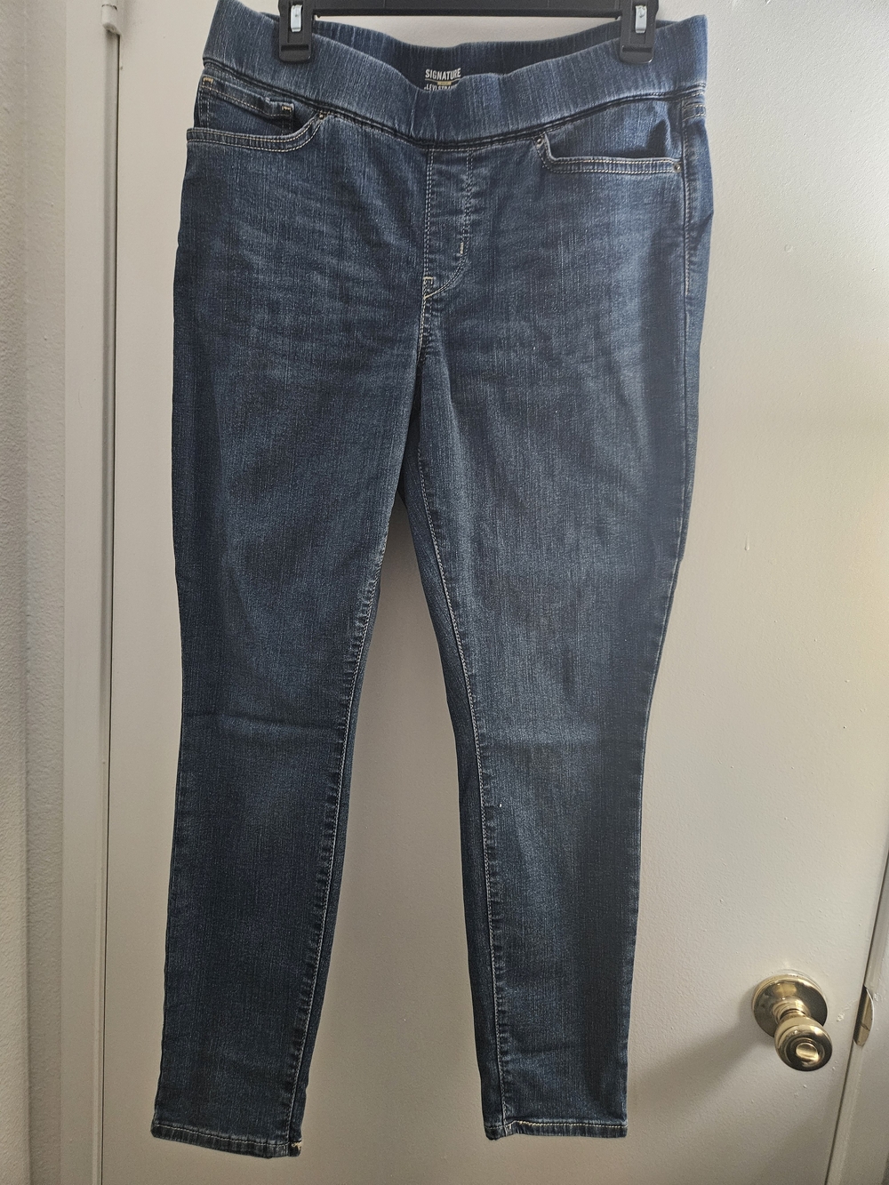 Signature by Levi’s Dark Blue Skinny Pull-On Jeans - Women